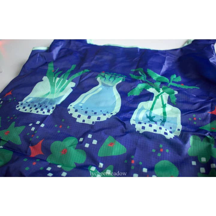 Propagation Foldable Eco Bag W/ Inner Pocket for wholesale by Lycheemeadow