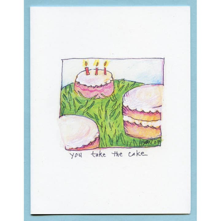 Zucchini Fish – Großhandel Geburtstagskarten – Du nimmst den Kuchen