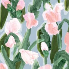 Paper Baristas - Wholesale Tea Towel - Tulips in Bloom | Recycled Microfiber Waffle Tea Towel1