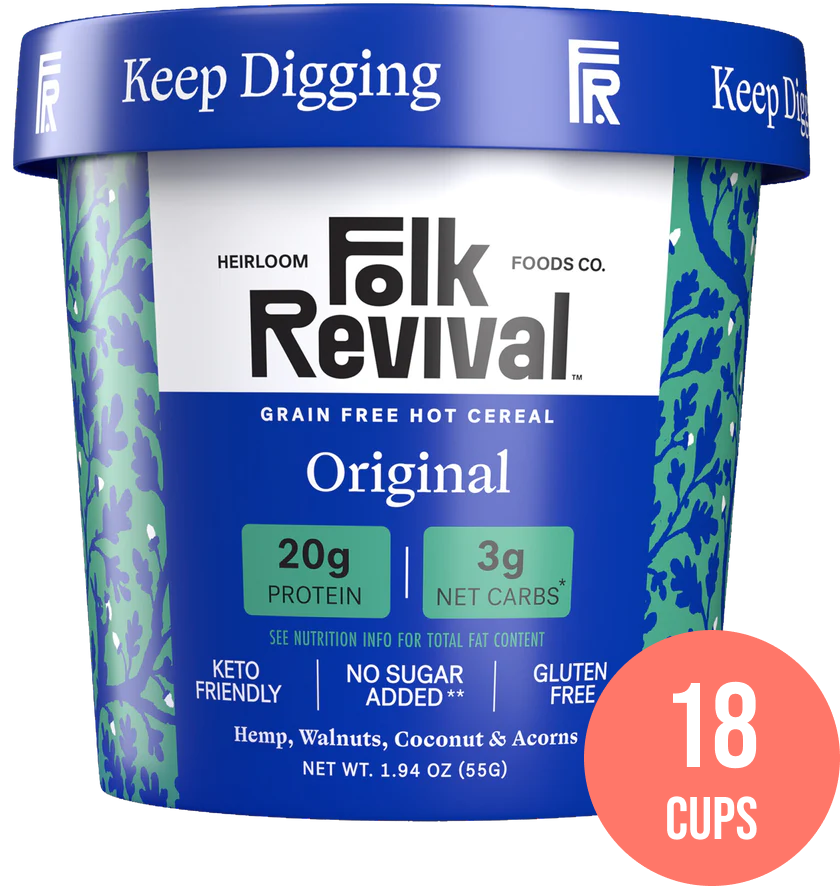 Folk Revival, LLC - Wholesale Breakfast Cereal - Original - Keto Instant 'Oatmeal'11