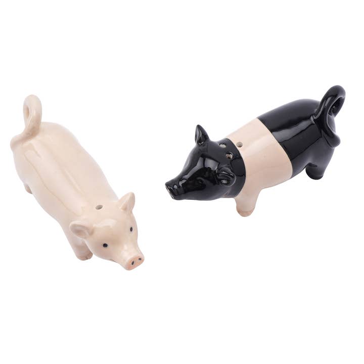 CGB Giftware - Wholesale Salt & Pepper Shaker Set - Great British Pork Co. Pig Shakers