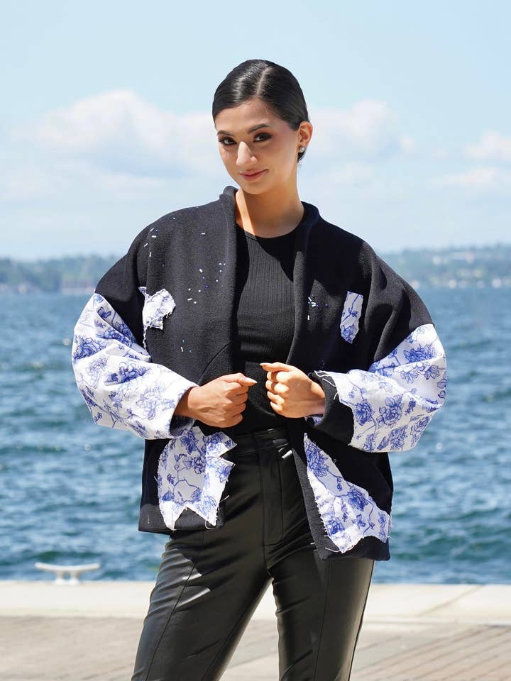 The House of Magsarili - Wholesale Coat - Women's - The Mending Collection---> Coat No.1 'Shattered'9