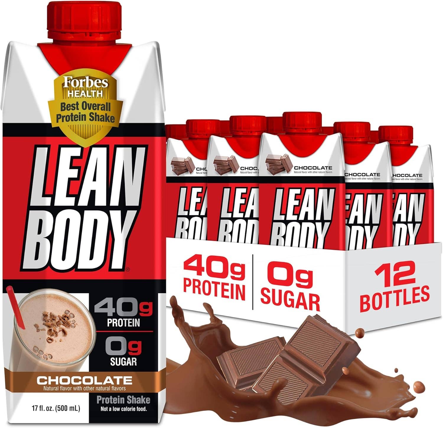 L&F Universal Goods - Wholesale Protein/Superfood Powder - LEAN BODY - 40G PROTEIN SHAKE -   12/17OZ CHOCOLATE0