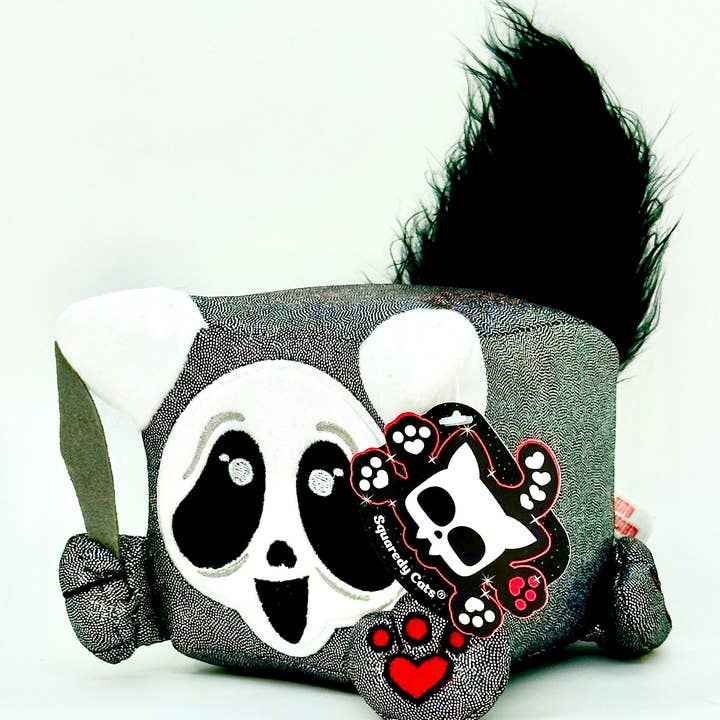 Squaredy Cats - Wholesale Stuffed/Plush Toy - Kids & Baby - GhostPuss GLITZ signature size NUMBERED plushie xxx/200