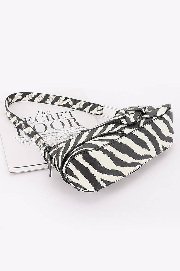 BW zebra-print shoulder bag HPC6649 for wholesale on Faire2