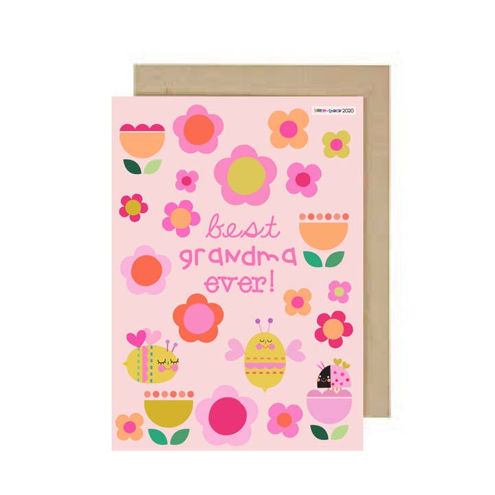 Bästa mormors gratulationskort - mors dagskort för wholesale av karen thaco