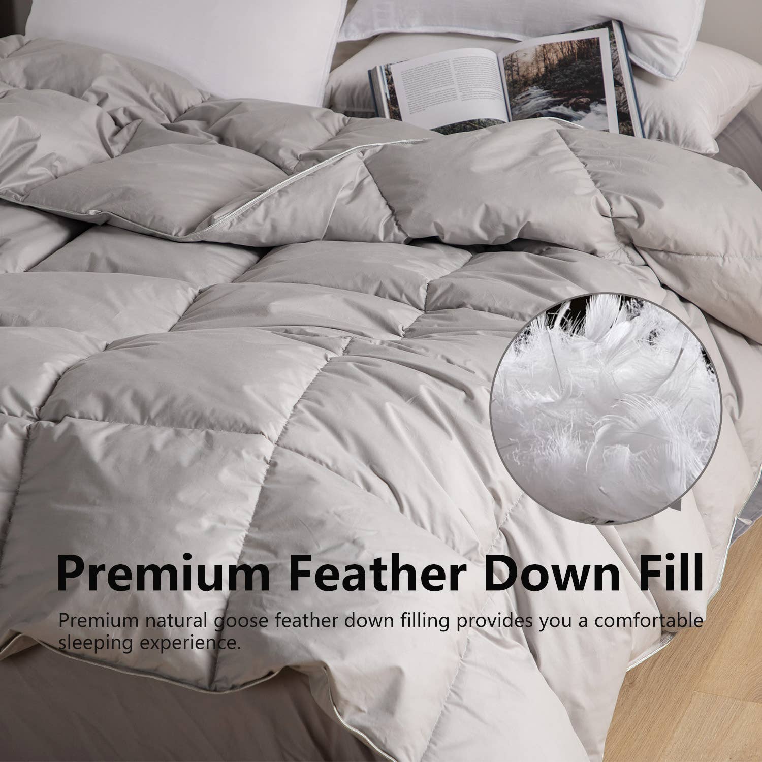 Kasentex - Wholesale Down Comforter - Down Comforter - Goose Duck All Season - 100% Cotton Cover7