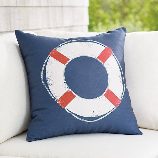Nautical Life Preserver Pillow for wholesale by Pillows Decor and More