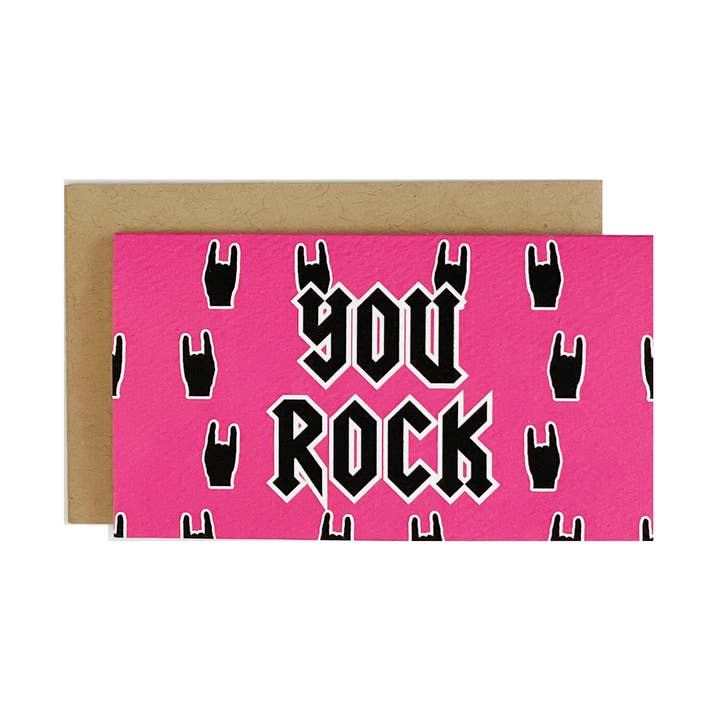 Mini Card You Rock for wholesale by drawn by water