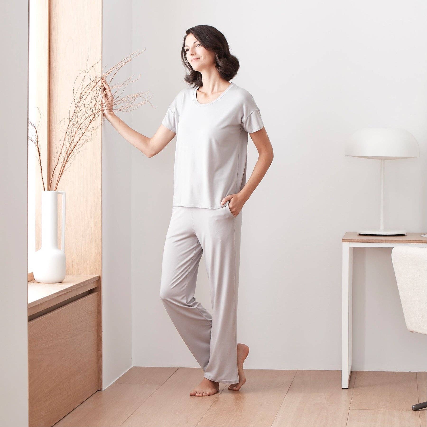 SIJO - Wholesale Lounge Top - Women's - SoftStretch Short Sleeve Tee23