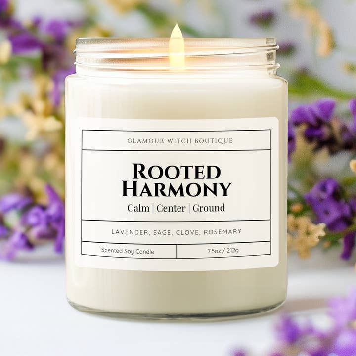 Vela Armonía Enraizada para venta al por mayor de Glamour Witch Boutique