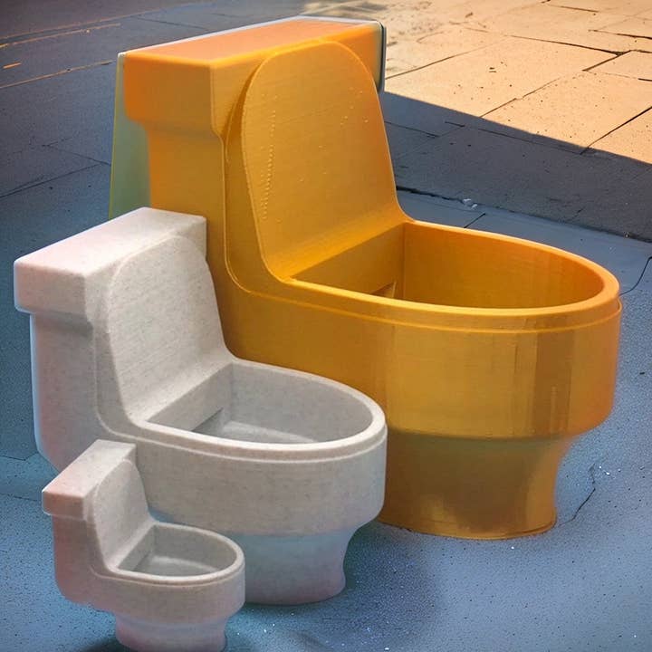 Toilet bowl Succulent Pot for wholesale by 3DHotShop