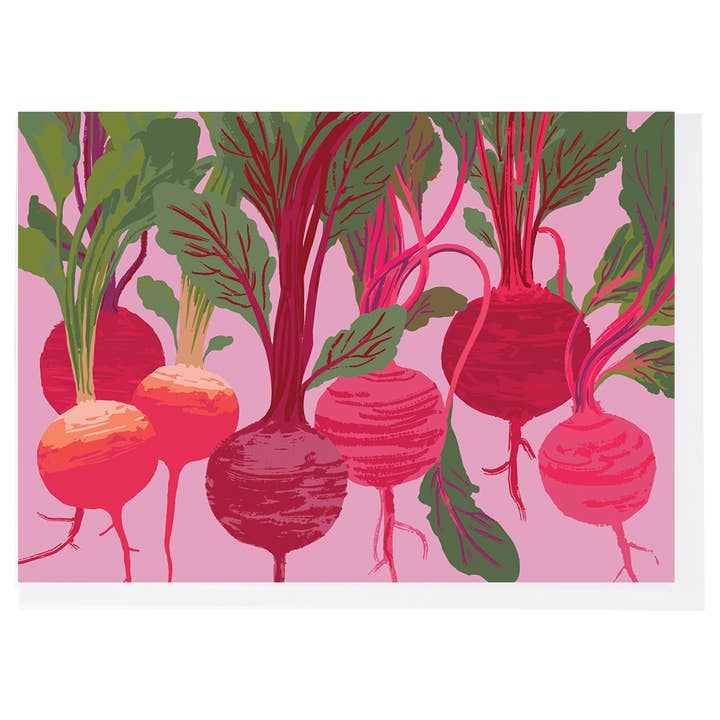 Beets Note Card for wholesale by Smudge Ink