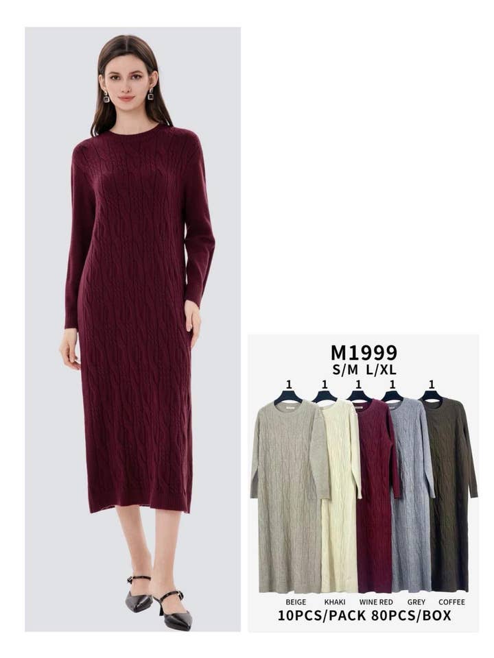 KNITTED DRESS for wholesale by SWEET MAGIC MODA Y COMPLEMENTOS