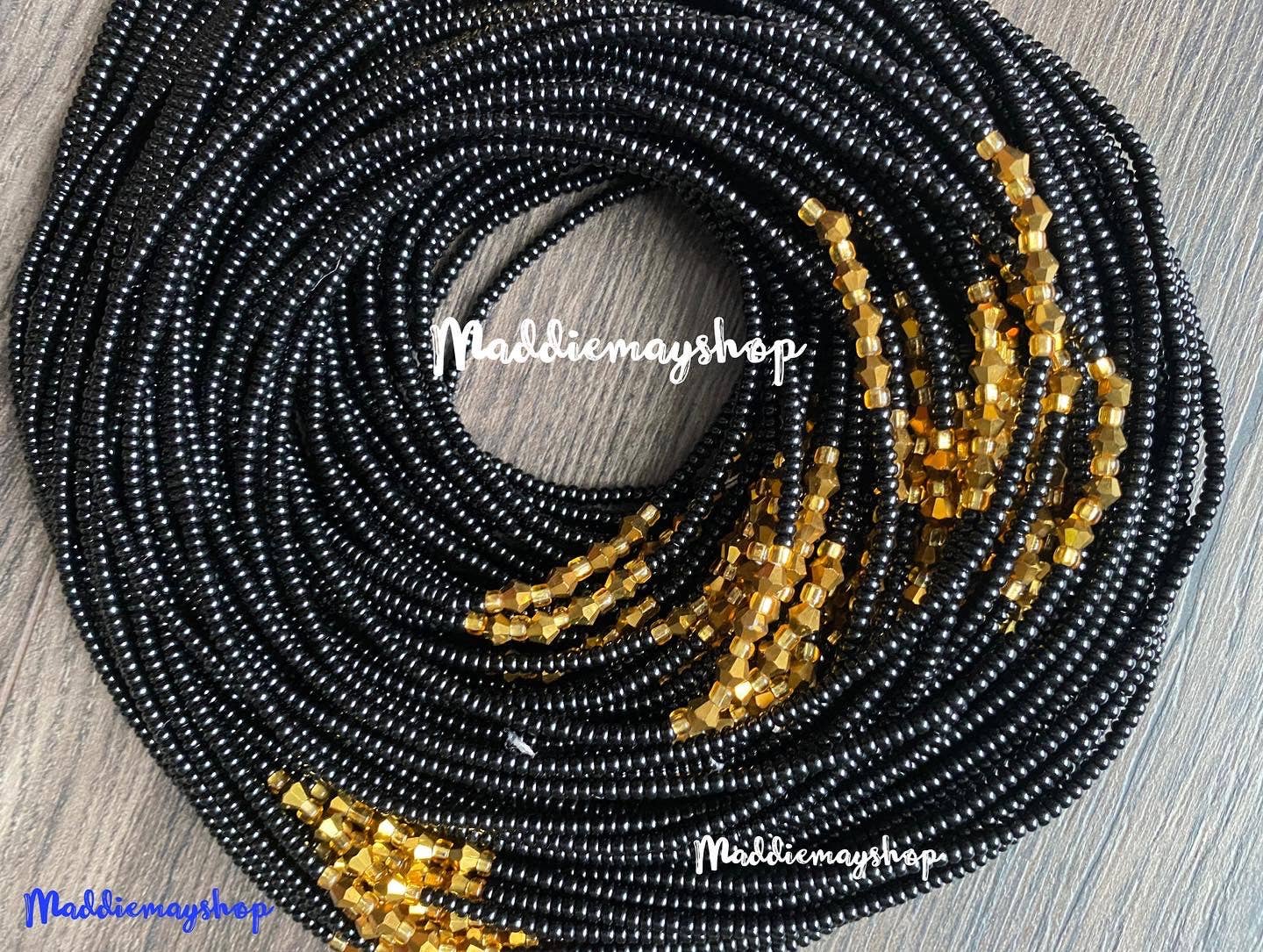 MaddieMayShop - Wholesale Beads - Preciosa Czech Beads- Wholesale WaistBeads with crystals 40"- 50"11