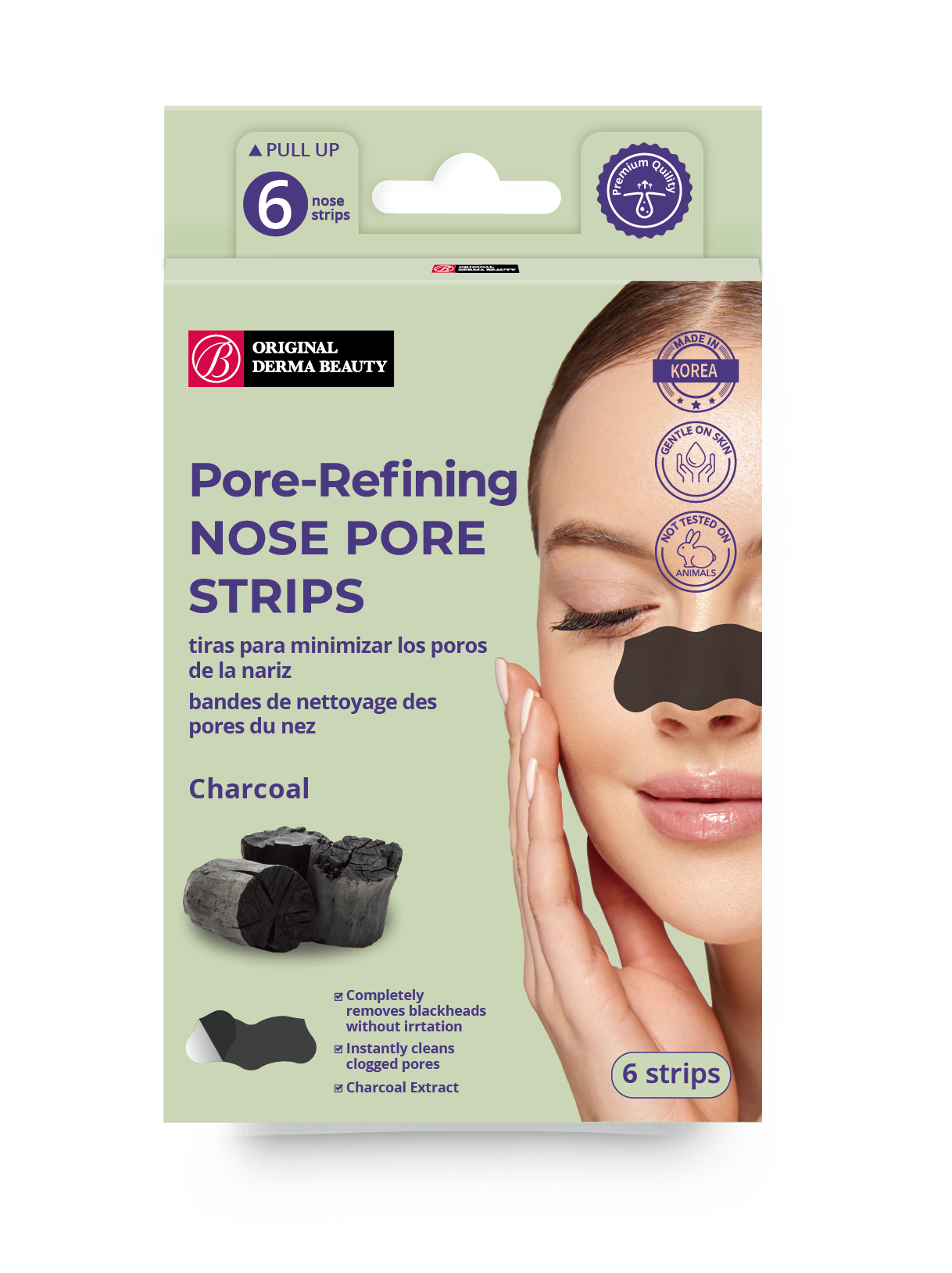 Dessin Studio - Vendita all'ingrosso Strisce per la pulizia dei pori - Strisce porose per affinare i pori ODB, 6 strisce0