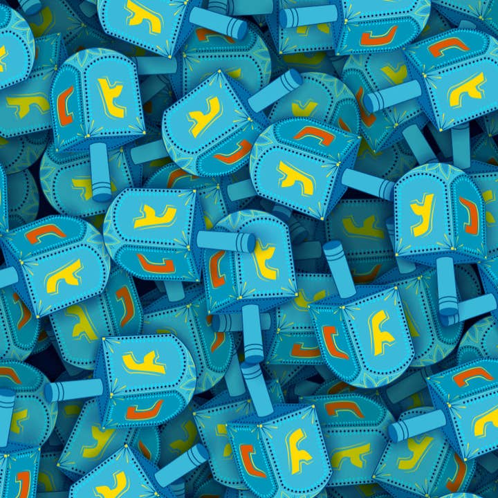 Dreidel - Placemat– Chanukah / Hanukkah for wholesale by Altoonastore