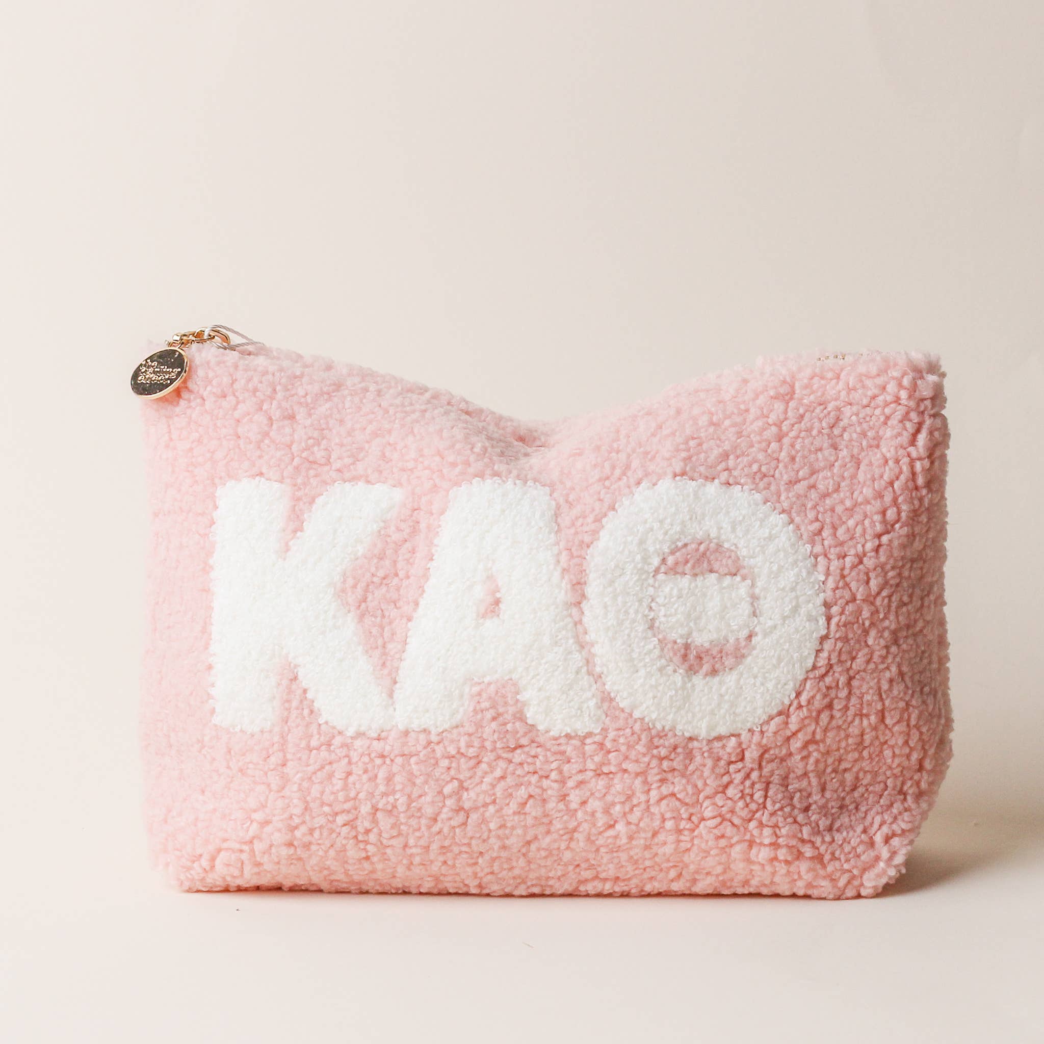 The Darling Effect - Wholesale Pouch - Women's - SORORITY SALE - Greek Letter Teddy Pouch - Blush8