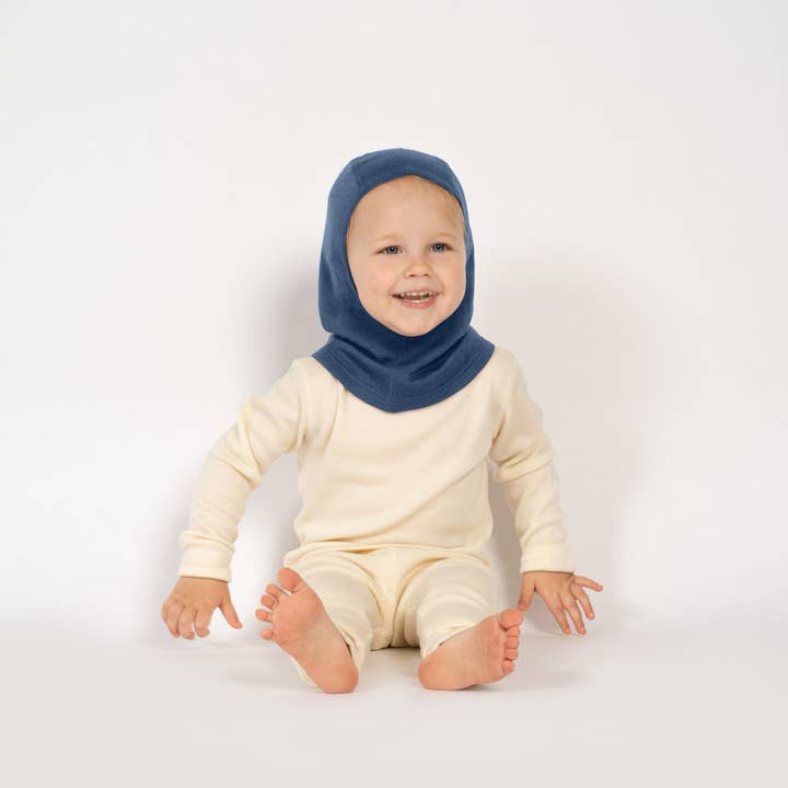 menique - Wholesale Beanie - Kids - Kids' Merino Wool Thermal Balaclava Hat Dark Green