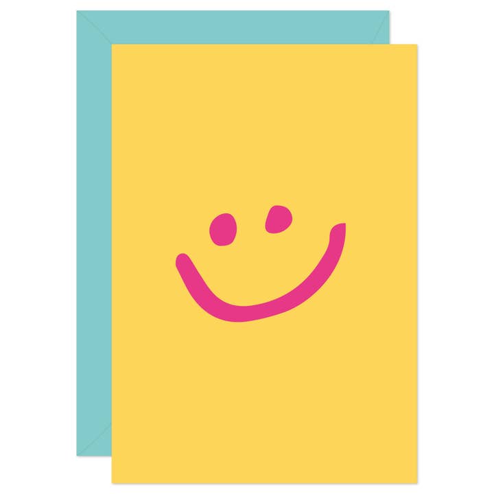 Smiley Face Greeting Card for wholesale by Purple Tree Designs