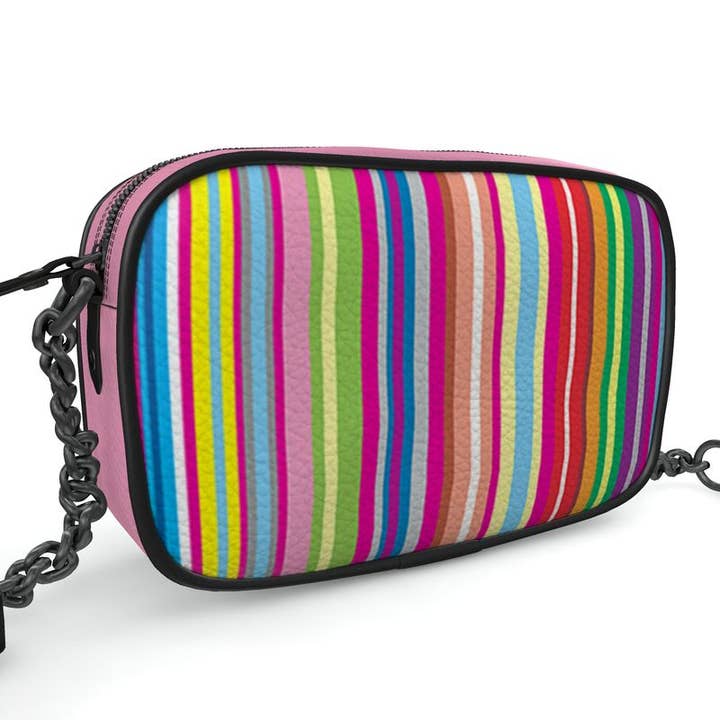 Leather Camera Bag - Stripy for wholesale by M-EGVA