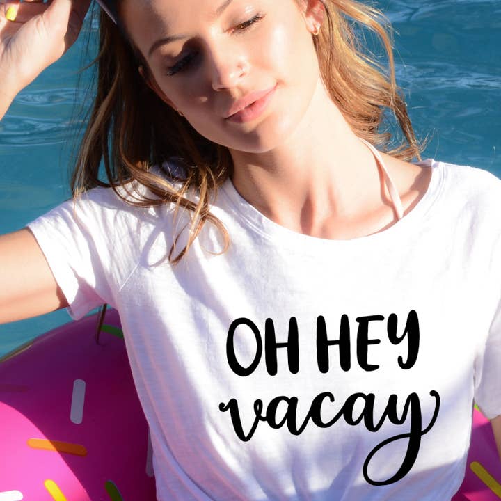 Oh Hey Vacay - CASE, verano, vacaciones, vacaciones para venta al por mayor de Top Crate