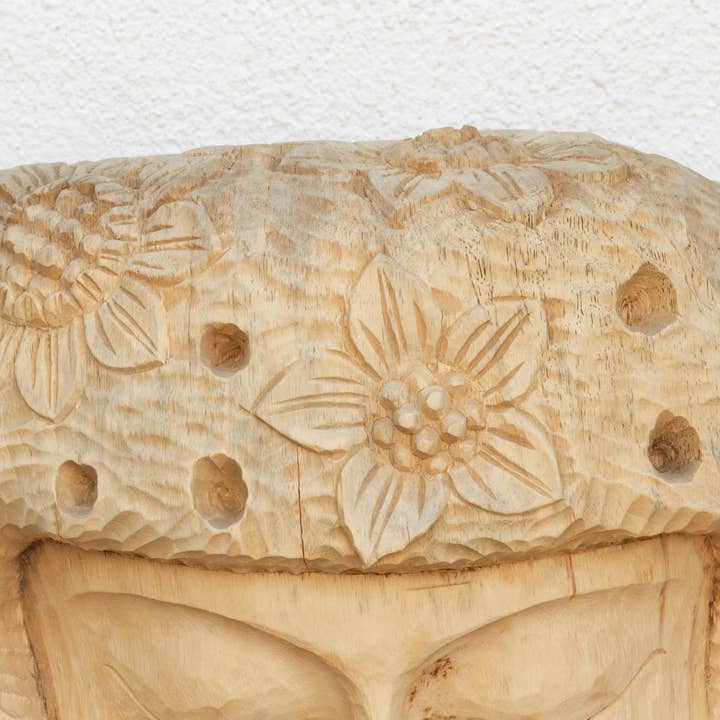 De-cor - Wholesale Sculpture - Large Carved Wooden Buddha Statue4