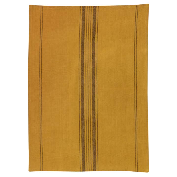 Metis Kilia Tea Towel Stripes Bronze 50*70 for wholesale by Maison Vivaraise & La Cerise sur le Gâteau