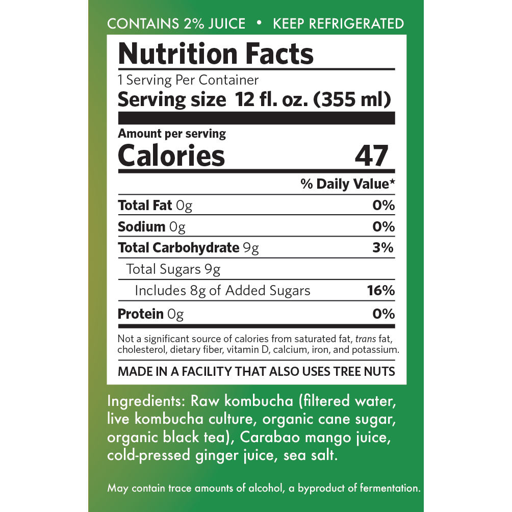 Figment Kombucha - Wholesale Kombucha - "Sun Seeker" Mango Ginger Kombucha - 12-pack6