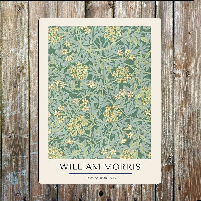 The British Metal Signs Company - Wholesale Sign - William Morris Jasmine Art | Metal Sign Plaque