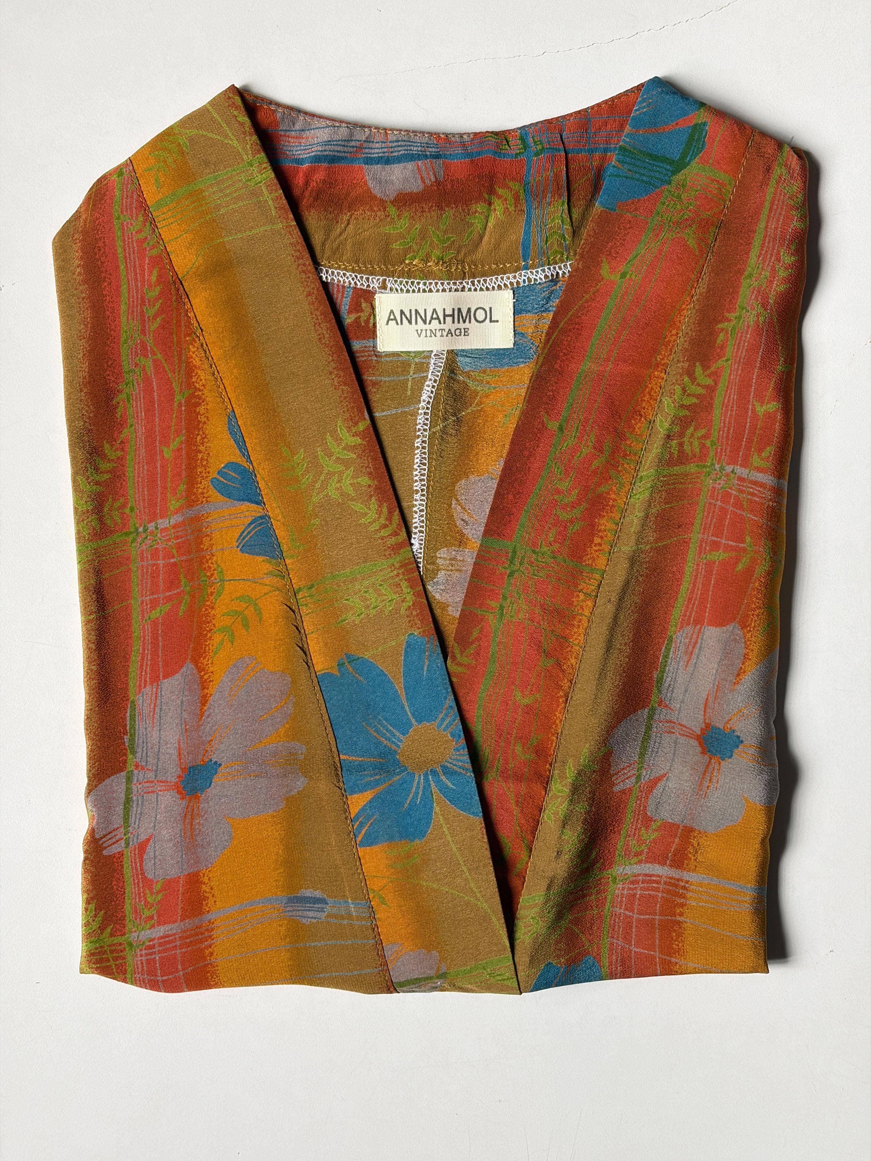 Annahmol - Wholesale Blouse - Women's - Vintage Silk Kimono Top: Free Size: BEST SELLER : OOAK21
