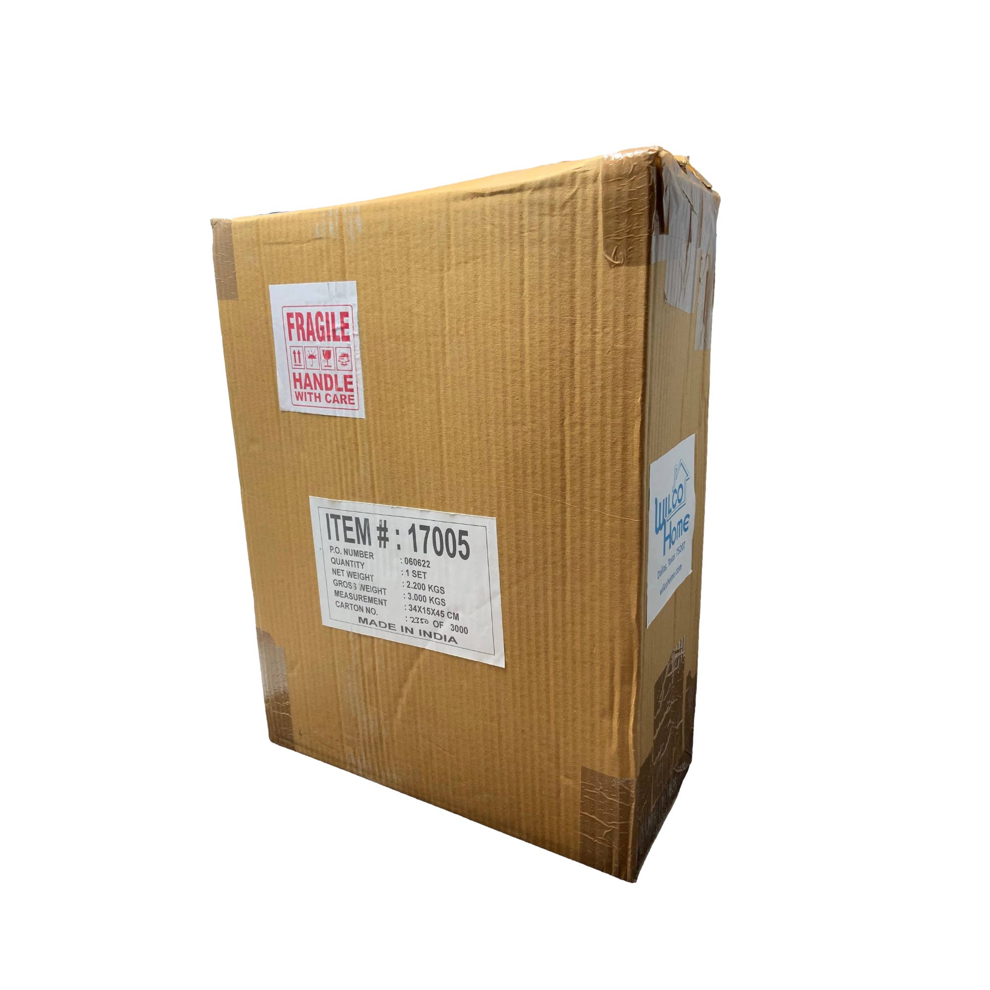 Wilco Home - Wholesale Candle Holder - NEW Set of 3 Annapolis Candle Holders-Bleached Mango Wood9