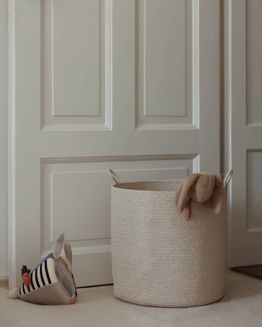 SUNNY HOME - Vente Paniers - Panier en corde de coton avec poignées – Loops S5