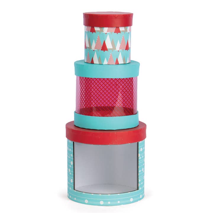 Willow Group - Wholesale Decorative Box - S/3 RD PAPERBOARD BOX