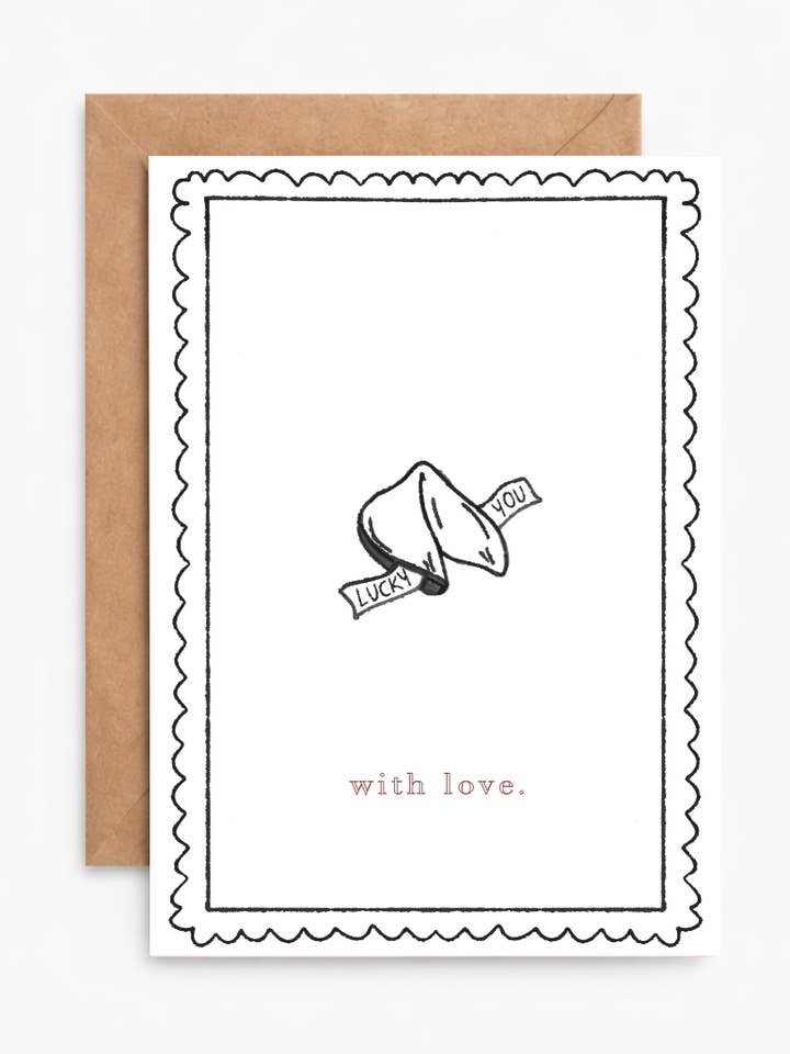 With Love Greeting Card for wholesale by Crumpet Prints