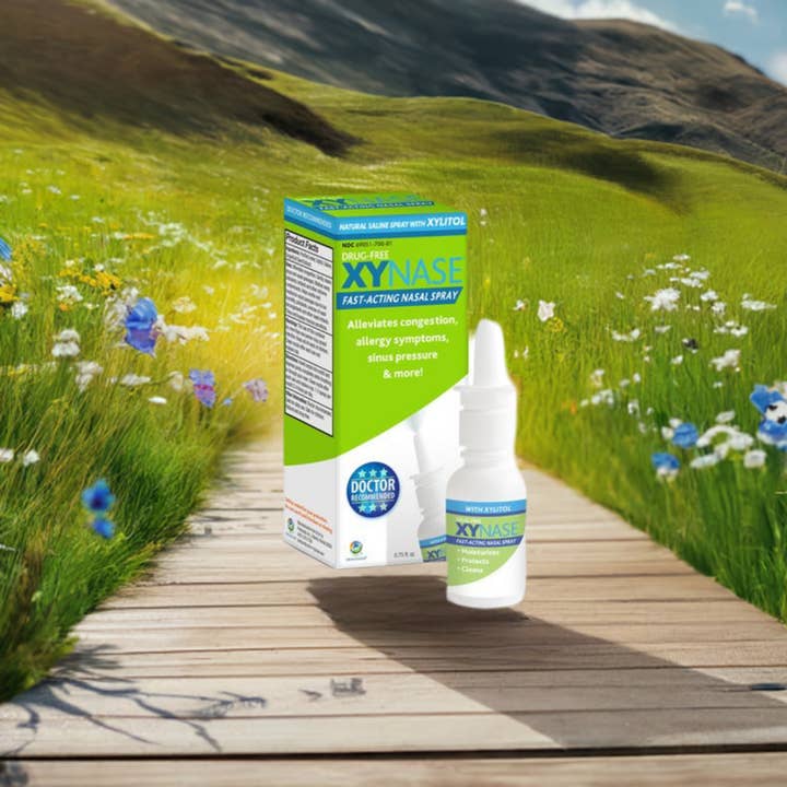 Rhinase - Wholesale Nasal Care - Xynase® Natural Saline Nasal Spray with Xylitol (0.75 fl oz) - Gentle Relief for Congestion, Allergies, and Sinus Pressure, Safe for All Ages6