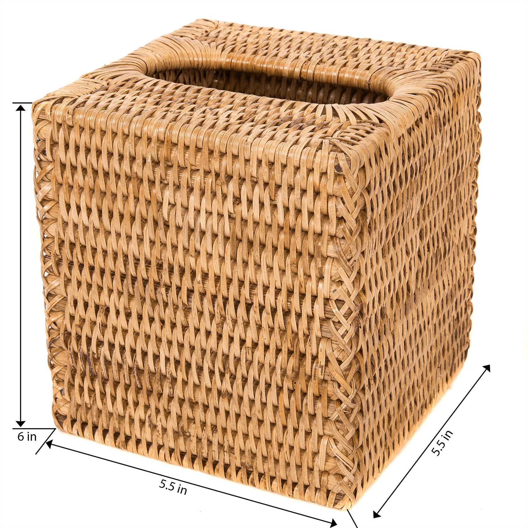 Artifacts Trading Company - Wholesale Tissue Box - Rattan Column Tissue Box Cover – Bathroom Accessory5