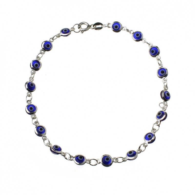 UniArt - Wholesale Beaded Bracelet - Turkish Eye, Sterling Silver Bracelet1