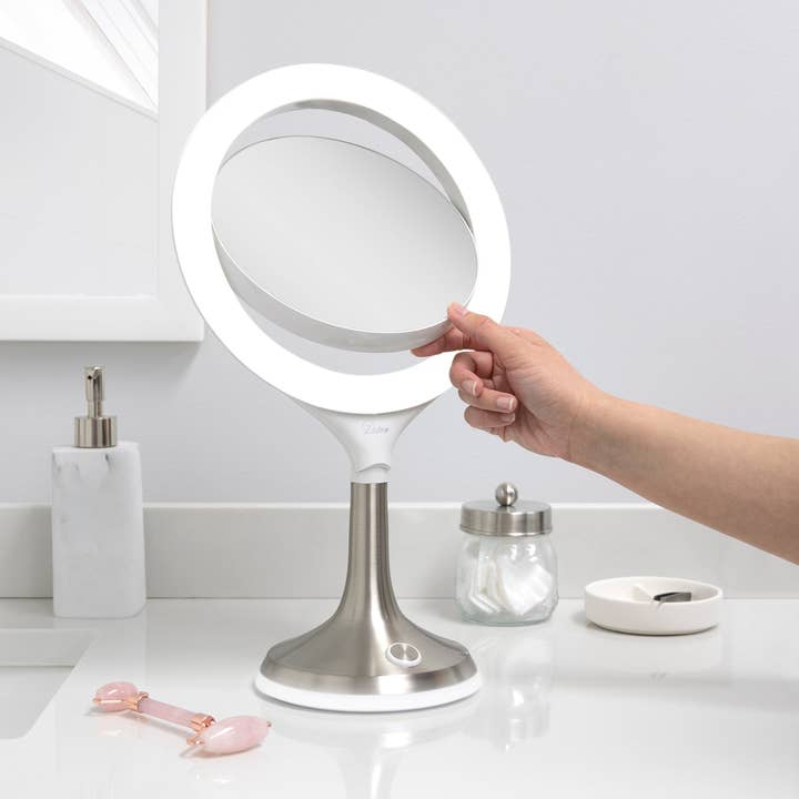 Zadro, Inc. - Wholesale Makeup Mirror - Solana Lighted Makeup Mirror with Magnification & Touch Pad
