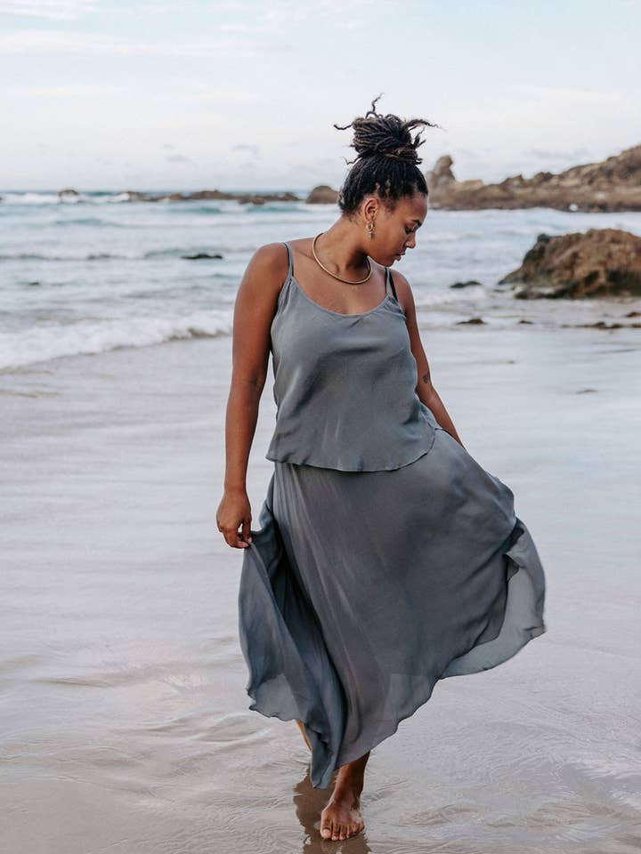 IDIS - Wholesale Camisole – Women′s - Silk Cami - Sky5