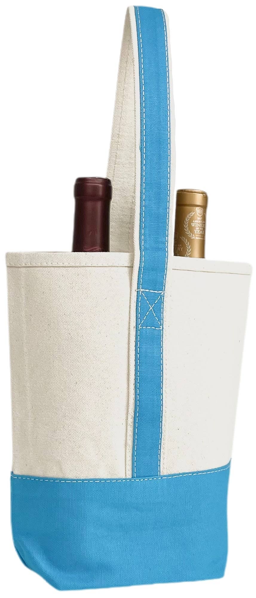 US Bags - Wholesale Wijndraagtas - 2 Flessen Premium Canvas Wijn Draagtas | Reiscadeauhouder8