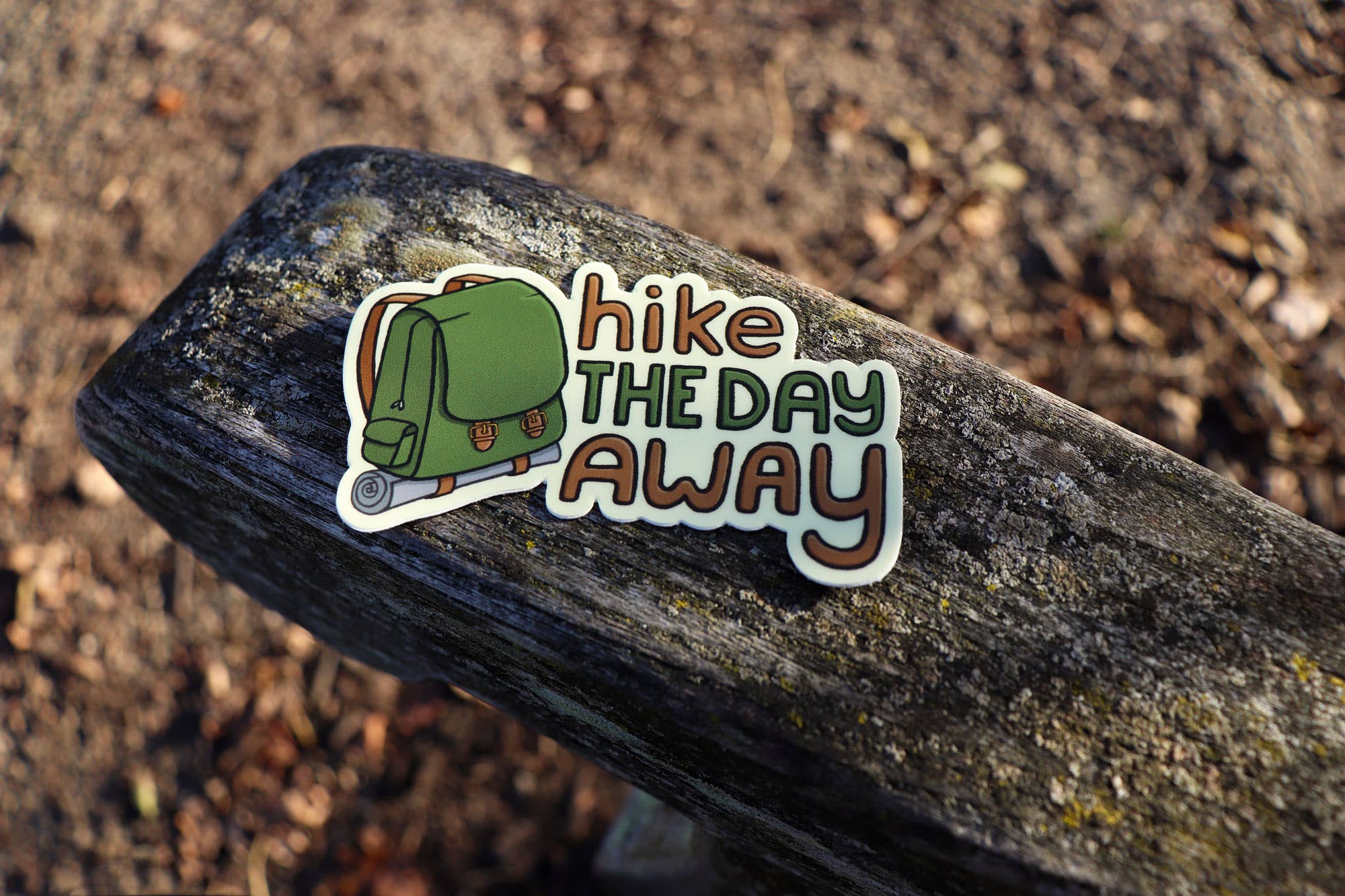 Little Hiker Bird - Wholesale Sticker - Hike the Day Away - Vinyl Sticker1