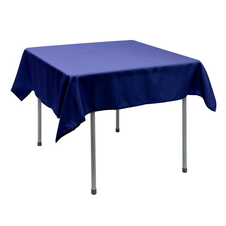 Polyester Square Tablecloth 54” x 54” - Royal Blue for wholesale by Portofino International Trading, USA