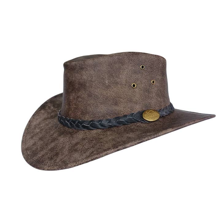 Outback Survival Gear - Maverick Crusher Hat - Hickory Stone for wholesale by Australian Country Outfitters