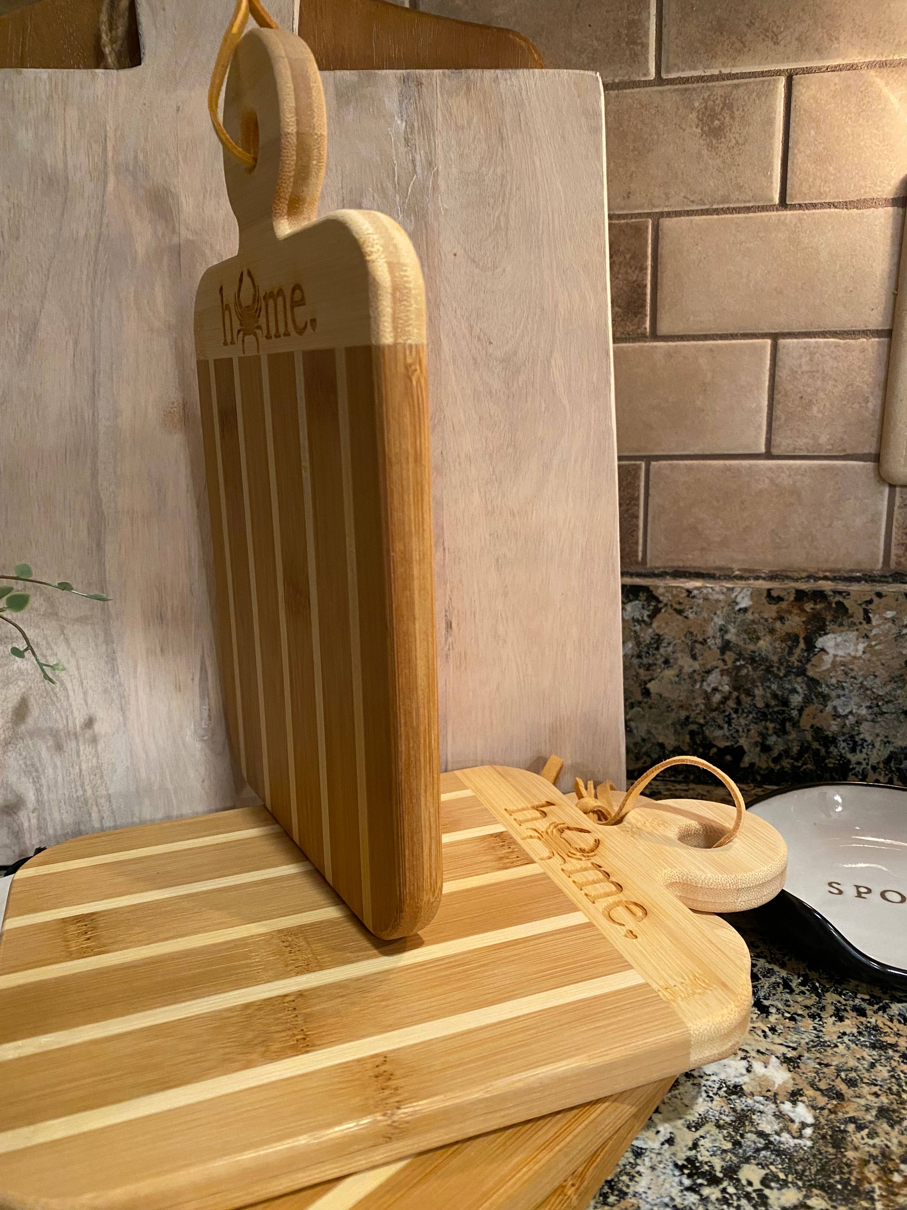 B4homemade, LLC - Wholesale Cutting Board - Custom Home w/ State Cutting Board with handle2