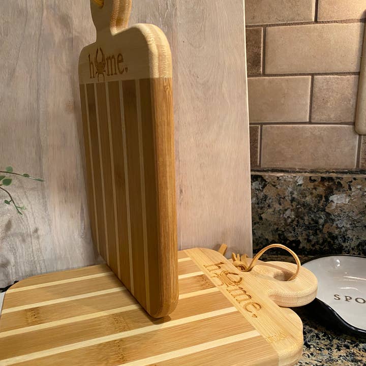 B4homemade, LLC - Wholesale Cutting Board - Custom Home w/ State Cutting Board with handle2
