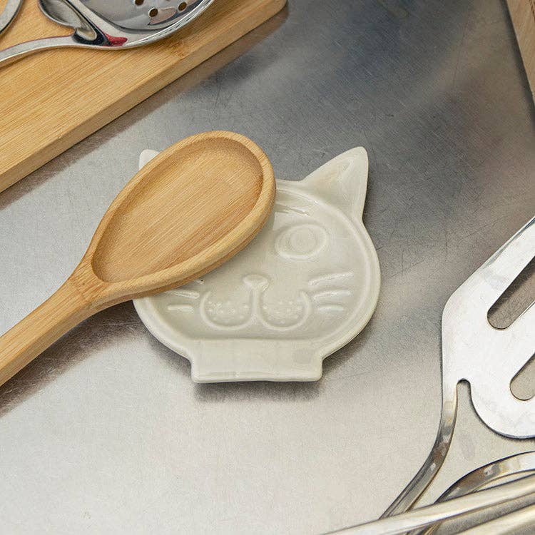 Kikkerland Design Inc - Wholesale Spoon Rest - Cat Spoon Rest2