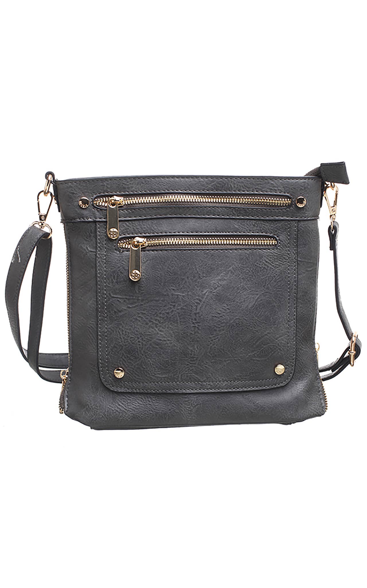 Bessie London - Venta al por mayor Bandolera - Mujer - BANDOLERA CON DOBLE BOLSILLO FRONTAL CON CREMALLERA21