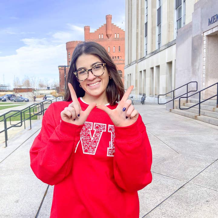 WI Dogs Crewneck | Wisconsin Badgers | Wisconsin Lover for wholesale by Petphoria