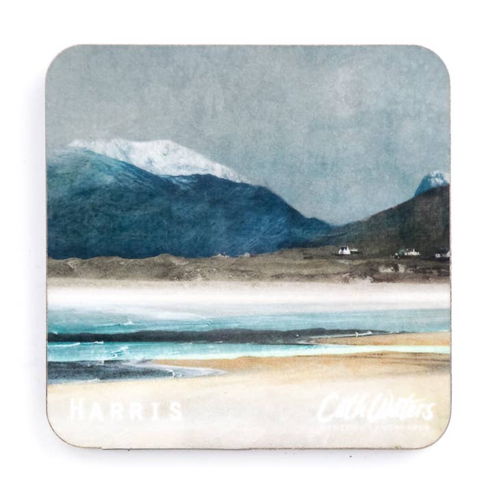 Calamita da frigorifero Winter Luskentyre Isle of Harris per la vendita all'ingrosso da parte di Cath Waters Scottish Landscapes